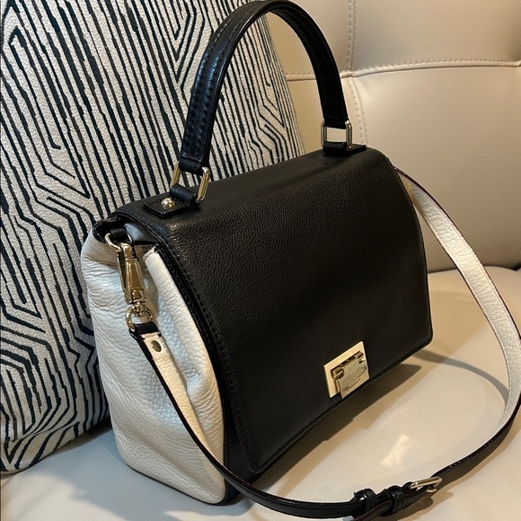 Kate Spade Black and White Satchel - Picture 4 of 16
